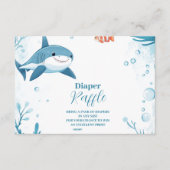 Hai unter dem Meer Tiere Diapper Raffle Begleitkarte (Vorderseite)