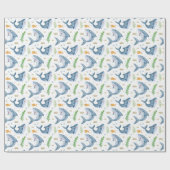 Hai unter dem Meer Weißbroschürenpapier Geschenkpapier (Flach)