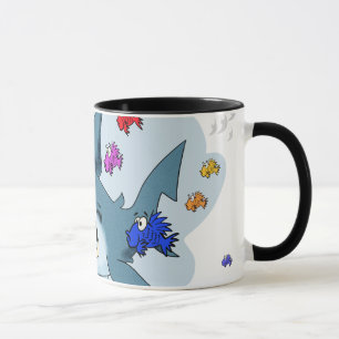 Hai unter Fischen Tasse