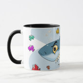 Hai unter Fischen Tasse (Links)