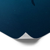 Hai unter Wasser Poster (Ecke)