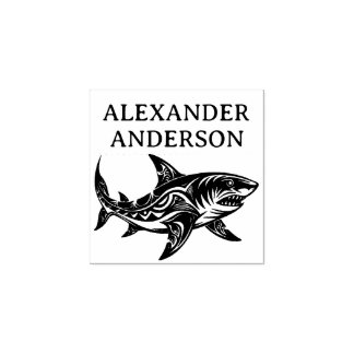Hai von Pazifischen Inseln Personalisieren Gummistempel