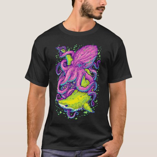 Hai vs Kraken T-Shirt (Vorderseite)
