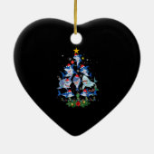 Hai Weihnachtsbaum Funny Shark Lover Christmas P Keramik Ornament (Hinten)