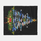 Hai Weihnachtsbaum Hai Liebe Männer Frauen Geschen Fleecedecke (Vorderseite (Horizontal))