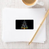 Hai Weihnachtsbaum Hai Liebhaber Geschenke Adressaufkleber (Insitu)
