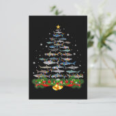 Hai Weihnachtsbaum Hai Liebhaber Geschenke Begleitkarte (Stehend Vorderseite)