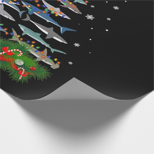 Hai Weihnachtsbaum Hai Liebhaber Geschenke Geschenkpapier (Ecke)