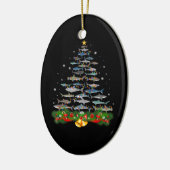 Hai Weihnachtsbaum Hai Liebhaber Geschenke Männer Keramik Ornament (Links)