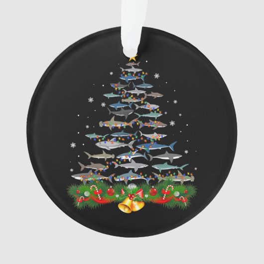 Hai Weihnachtsbaum Hai Liebhaber Geschenke Ornament (Vorderseite)
