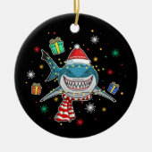 Hai-Weihnachtsbaum Keramik Ornament (Vorne)