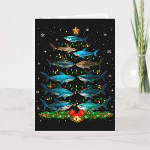 Hai-Weihnachtsbaum-Schmuck Lustige Hai-Liebhaber X Karte