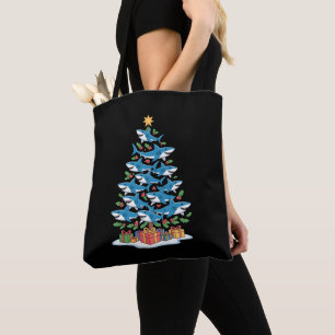 Hai-Weihnachtsbaum-Stechpalme-Christbaum-Ozean-Fis Tasche