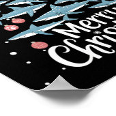 Hai Weihnachtsbaum Weihnachtsbaum Frohe Dogmas Poster (Ecke)