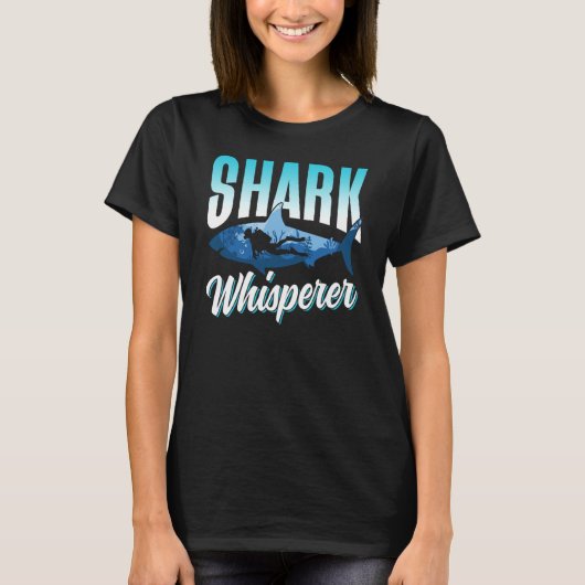 Hai Whisperer Zähne Tierhaie T-Shirt (Vorderseite)