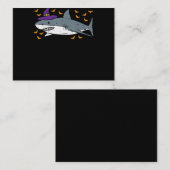 Hai Witz Funny Animal Halloween Visitenkarte (Vorne/Hinten)