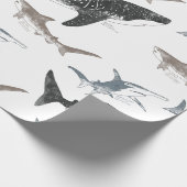 Hai-Wrapping-Papier Geschenkpapier (Ecke)