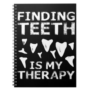 Hai Zähne Hunter Hai-Zelt Jagd Fossilienjagd Notizblock