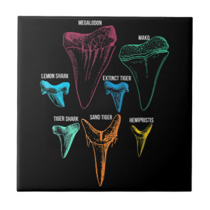 Hai-Zahnfleisch-Jagd - Krabbelschnaps Fliese