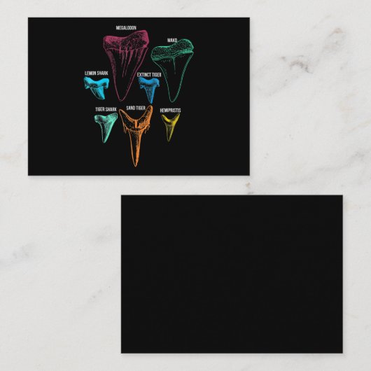 Hai-Zahnradjagd - Crazy Shark Gifts Begleitkarte (Vorne/Hinten)