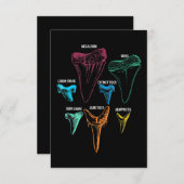 Hai-Zahnradjagd - Crazy Shark Gifts Begleitkarte (Vorne/Hinten)