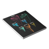 Hai-Zahnradjagd - Crazy Shark Gifts Notizblock (angewinkelt)