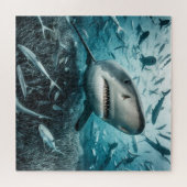 Hai zeigt die Zähne Puzzle (Horizontal)
