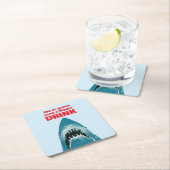 Hai Zitat Sie brauchen ein größeres Getränk Funny Rechteckiger Pappuntersetzer (Vor Ort)