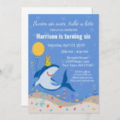 Hai zum Geburtstag Einladung (Vorne/Hinten)