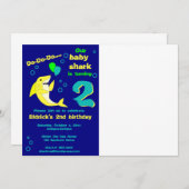 Hai zum Geburtstag Einladung (Vorne/Hinten)