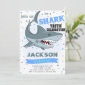 Hai zum Geburtstag Einladung (Stehend Vorderseite)