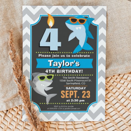 Hai zum Geburtstag Einladung