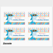 Hai zurück zu Personalisierten Labels in der Schul Rechteckiger Aufkleber (Blatt)