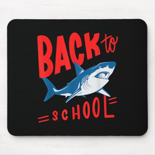 Hai zurück zum Lehrer Vintag Mousepad (Vorne)