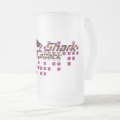 Haiangriff Bierglas Mattglas Bierglas (VorderseiteRechts)