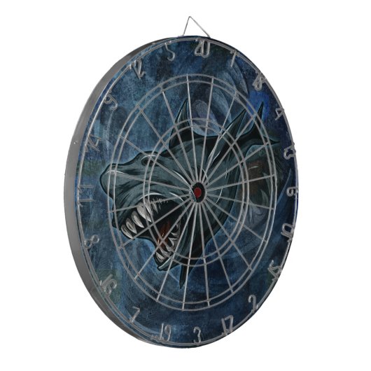 Haiangriff! Dartscheibe (Vorderseite Links)