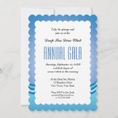 Haiangriff Funny Boat Party Einladungen (Rückseite)