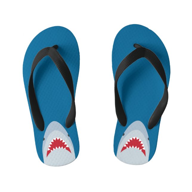 Haiangriff Kinder Flip Flops Kinderbadesandalen (Fußbett)