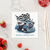 Haiangriff Monster Truck Birthday Bash Serviette (Beispiel)