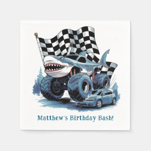 Haiangriff Monster Truck Birthday Bash Serviette