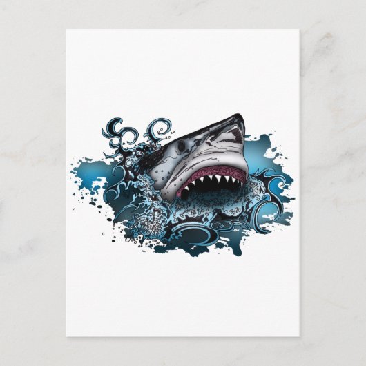 Haiangriff Postkarte (Vorderseite)