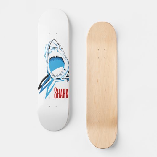 Haiangriff Skateboard (Vorderseite)