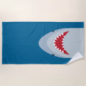 Haiangriff Strandtuch (Vorderseite)