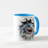 Haiangriff Tasse (VorderseiteRechts)