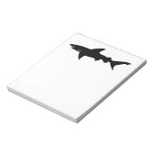 Haiangriff - Tauchen mit Haien Elegant Schwarz Notizblock (Rotiert)