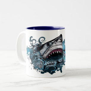 Haiangriff Zweifarbige Tasse