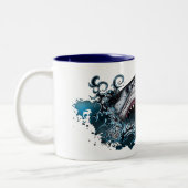 Haiangriff Zweifarbige Tasse (Links)