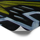 Haiangriffgraffiti Poster (Ecke)