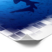 Haiangriffspopster Poster (Ecke)