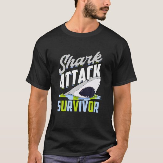 Haiangriffsüberlebende T-Shirt (Vorderseite)